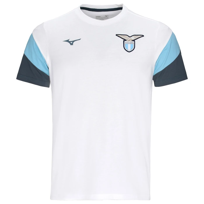 T-shirt ss lazio rappresentanza mizuno bianca 25/26 - immagine 2