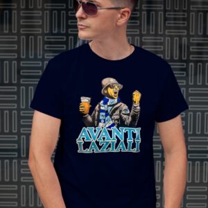 T-shirt AVANTI LAZIALI birra blu