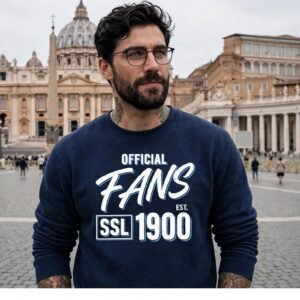 felpa "offical fans ssl 1900" blu