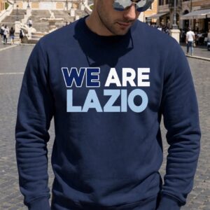 felpa "we are lazio" blu