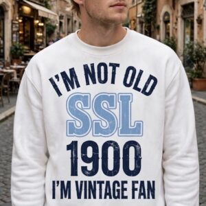 felpa "I'm not old ssl 1900 i'm vintage fan" bia